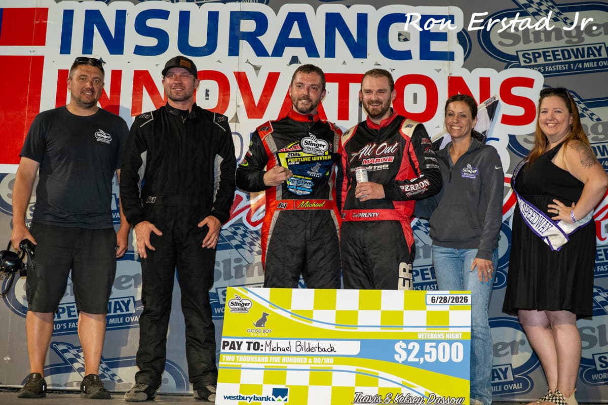 BILDERBACK EDGES RIDDLE IN A THRILLING GOOD BOY VODKA 75 AT SLINGER
