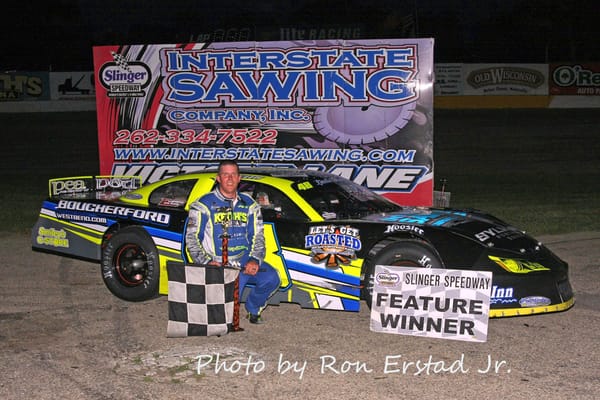 BRAD KEITH GETS FIRST SUPER LATE MODEL FEATURE VICTORY IN THE PMF LANDSCAPE SUPPLY SCOUT NIGHT 60 AT SLINGER!