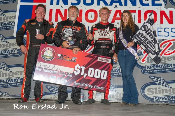 DENNIS PRUNTY TOPS MEMORIAL GO KART NIGHT AT SLINGER