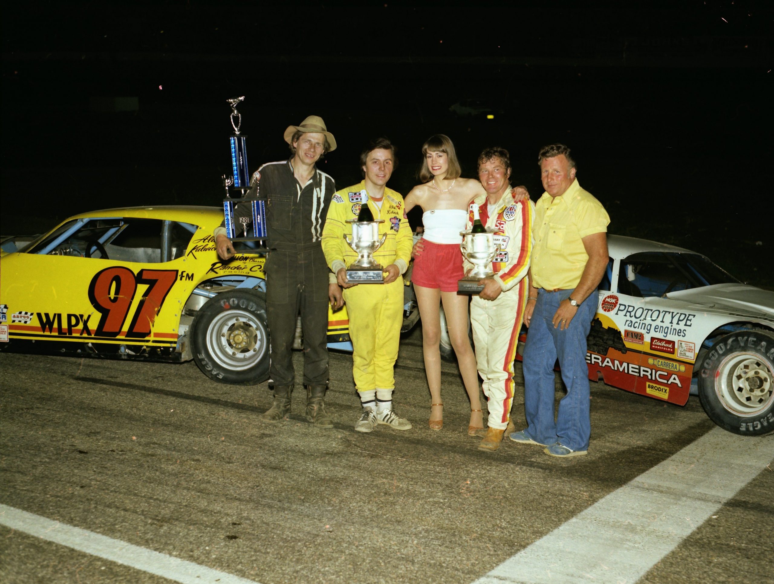 Alan Kulwicki And WLPX Radio Personality Marilyn Mee Nascar