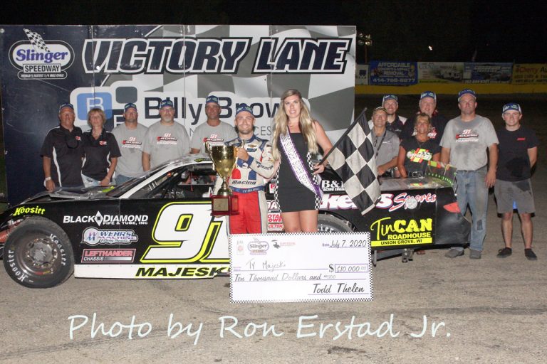 MAJESKI SCORES CONVINCING WIN IN SLINGER NATIONALS Slinger Super Speedway