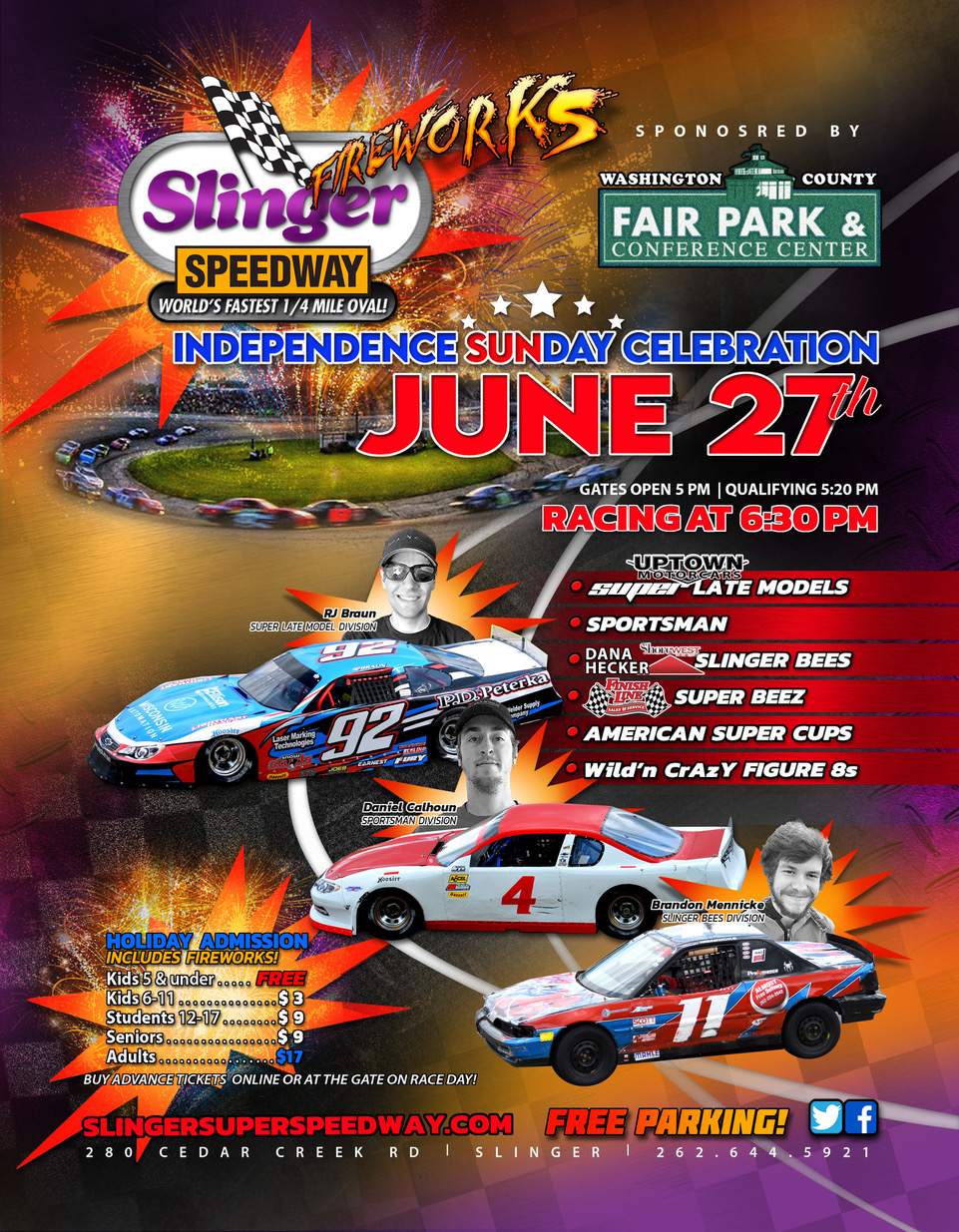 Schedule | Slinger Super Speedway